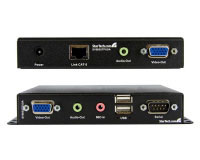 Startech.com Extensor de Consola KVM USB VGA con Serial y Audio a trav�s de UTP Cat5 ? 1000 pies (SV565USAGB)
